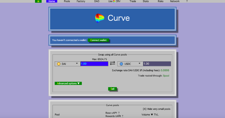 【DEX】Curve finance(カーブファイナンス)とは？特徴・機能・将来性・使い方を徹底解説