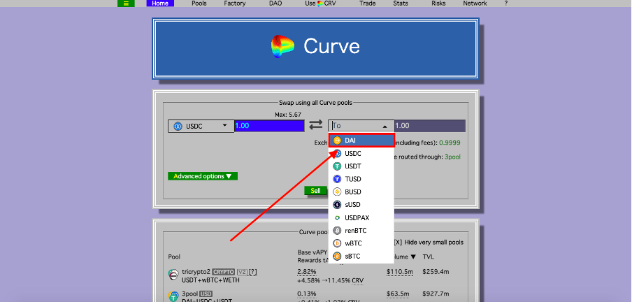 Curve finance