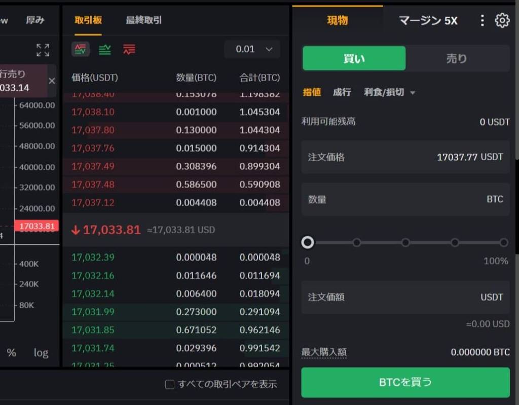 Bybitの取引方法2