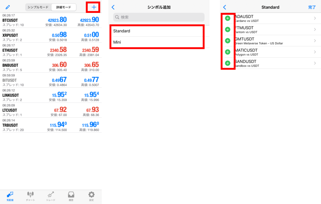 Bybit MT4画面に取引ペアを追加する