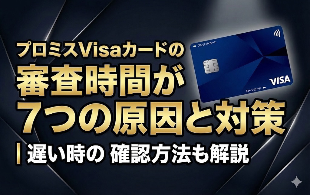 プロミスVisaカードの審査時間が長い7つの原因と対策｜遅い時の確認方法も解説