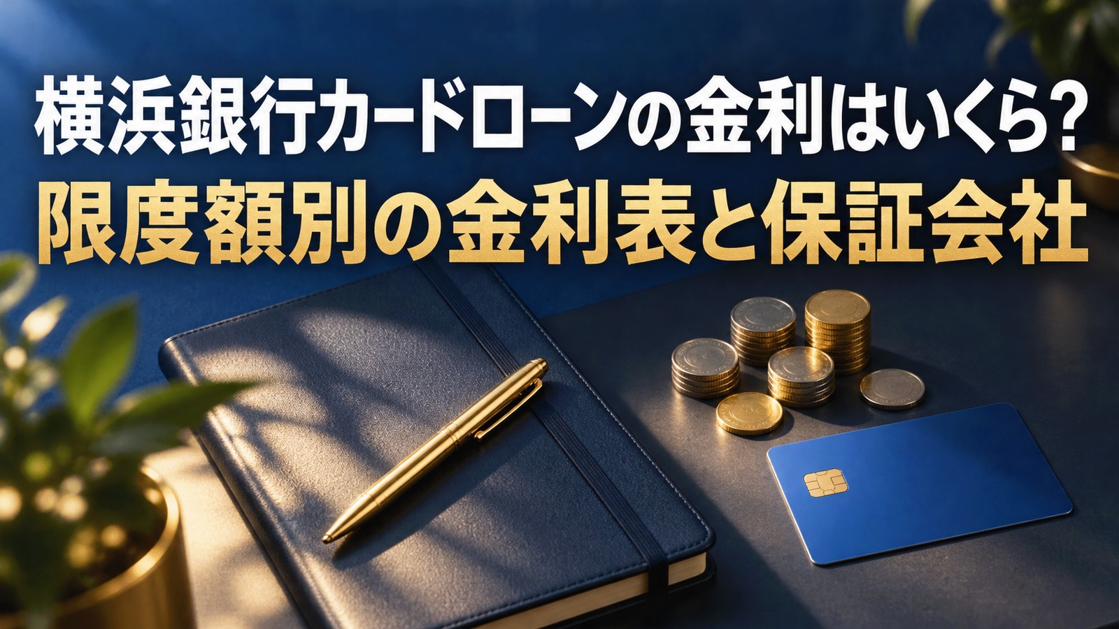 横浜銀行カードローンの金利はいくら？｜限度額別の金利表と保証会社